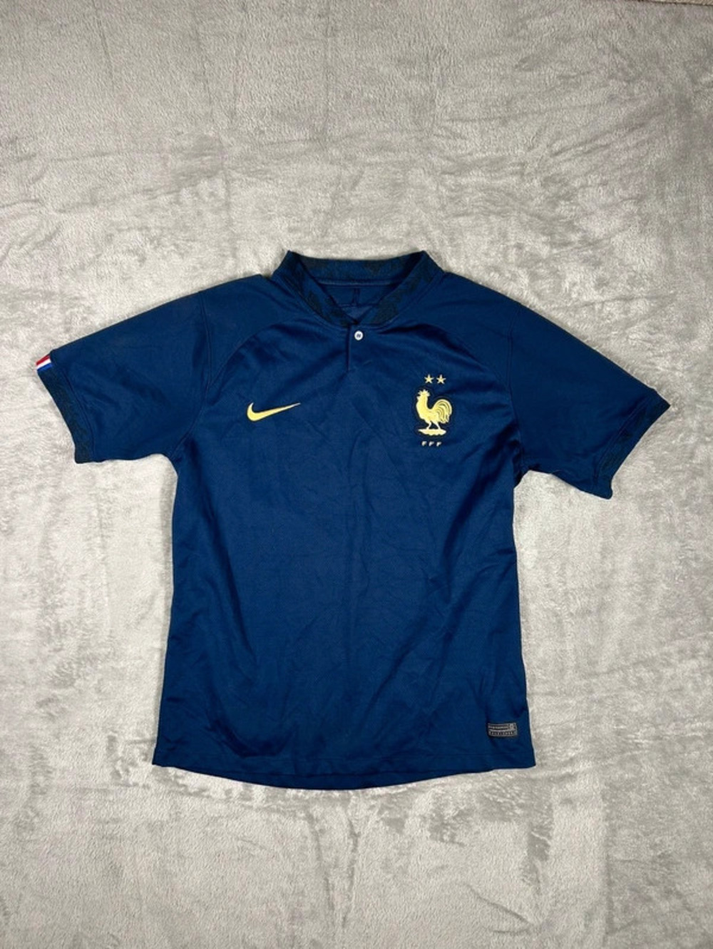 Nike France 2018 World Cup Home Jersey FFF Navy Blue Size S